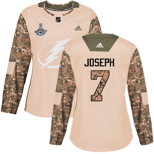 Tampa Bay Lightning #7 Mathieu Joseph Camo Authentic 2017 Veterans Day Women's 2020 Stanley Cup Champions Stitched Jersey Womens cheap jerseys for sale - CheapJerseys.Shop