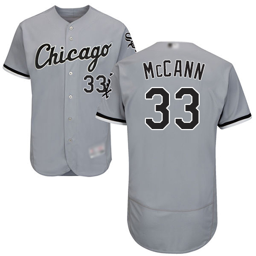 Chicago White Sox #33 James McCann Grey Flexbase Authentic Collection Stitched Jersey Men's cheap jerseys for sale - CheapJerseys.Shop