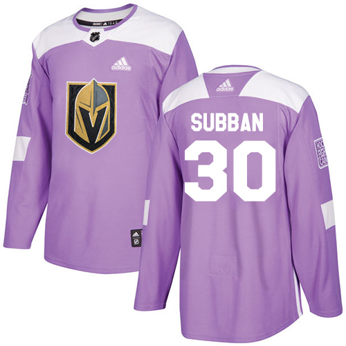 Golden Vegas Golden Knights #30 Malcolm Subban Purple Authentic Fights Cancer Stitched Jersey Men's cheap jerseys for sale - CheapJerseys.Shop