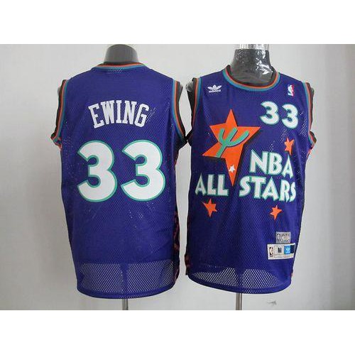 Mitchell And Ness New York Knicks #33 Patrick Ewing All-Star Swingman Blue Stitched Jersey Mens cheap jerseys for sale - CheapJerseys.Shop