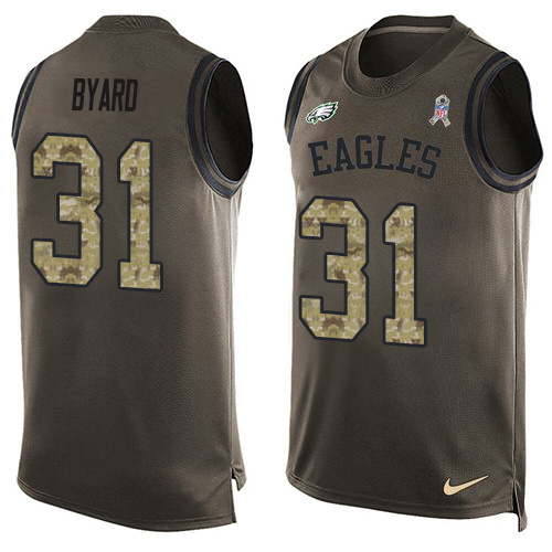 Eagles #31 Kevin Byard Green Men's Stitched Limited Salute To Service Tank Top Jersey cheap jerseys for sale - CheapJerseys.Shop