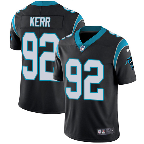 Carolina Panthers #92 Zach Kerr Black Team Color Men's Stitched Vapor Untouchable Limited Jersey Men's cheap jerseys for sale - CheapJerseys.Shop