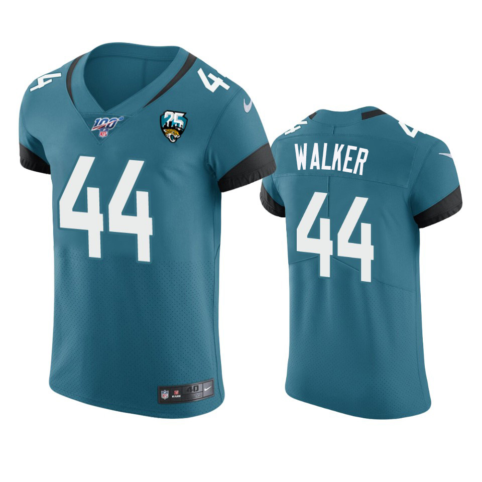 Jaguars #44 Travon Walker Teal 25th Season Vapor Elite Stitched Jersey cheap jerseys for sale - CheapJerseys.Shop