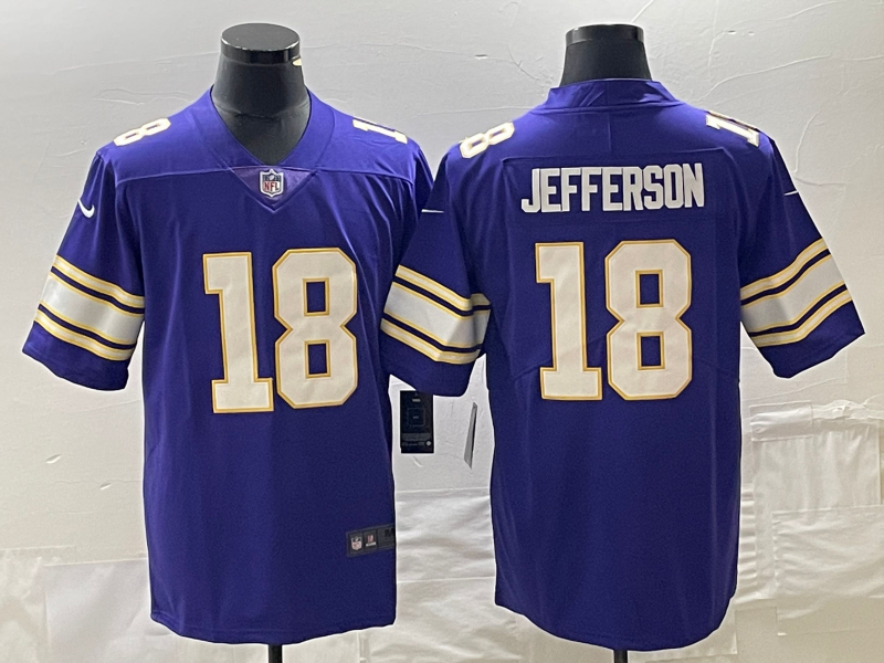 Men's Minnesota Vikings Justin Jefferson Purple Throwback Vapor Limited Jersey cheap jerseys for sale - CheapJerseys.Shop