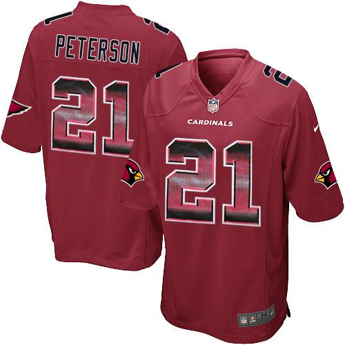 Cardinals #21 Patrick Peterson Red Team Color Men's Stitched Limited Strobe Jersey cheap jerseys for sale - CheapJerseys.Shop