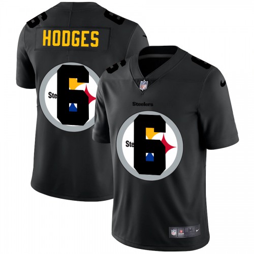 Pittsburgh Pittsburgh Steelers #6 Devlin Hodges Men's Team Logo Dual Overlap Limited Jersey Black Men's cheap jerseys for sale - CheapJerseys.Shop