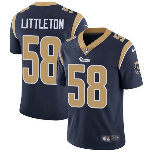 Los Angeles Rams #58 Cory Littleton Navy Blue Team Color Youth Stitched Vapor Untouchable Limited Jersey Youth cheap jerseys for sale - CheapJerseys.Shop