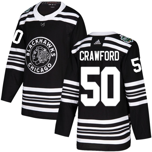 Chicago Blackhawks #50 Corey Crawford Black Authentic 2019 Winter Classic Stitched Youth Jersey Youth cheap jerseys for sale - CheapJerseys.Shop