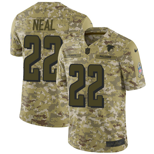 Atlanta Falcons #22 Keanu Neal Camo Men's Stitched Limited 2018 Salute To Service Jersey Men's cheap jerseys for sale - CheapJerseys.Shop