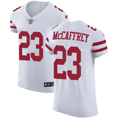 49ers #23 Christian McCaffrey White Men's Stitched Vapor Untouchable Elite Jersey cheap jerseys for sale - CheapJerseys.Shop