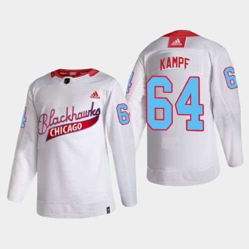 Chicago Chicago Blackhawks #64 David Kampf Men's White One Community Night Jersey Men's cheap jerseys for sale - CheapJerseys.Shop