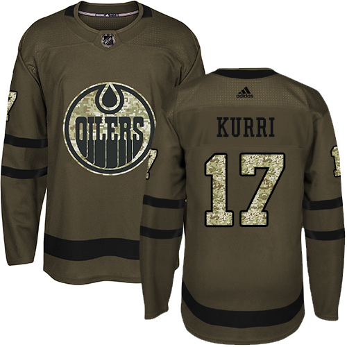 Edmonton Oilers #17 Jari Kurri Green Salute to Service Stitched Jersey Men's cheap jerseys for sale - CheapJerseys.Shop