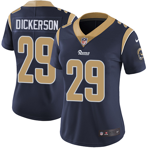 Rams #29 Eric Dickerson Navy Blue Team Color Women's Stitched Vapor Untouchable Limited Jersey cheap jerseys for sale - CheapJerseys.Shop