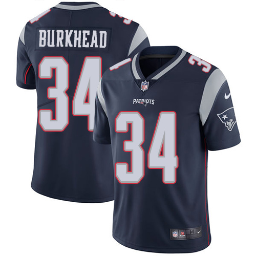 New England Patriots #34 Rex Burkhead Navy Blue Team Color Men's Stitched Vapor Untouchable Limited Jersey Men's cheap jerseys for sale - CheapJerseys.Shop