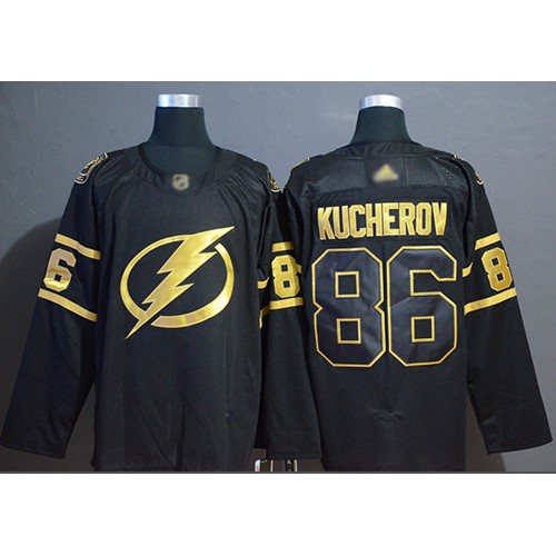 Tampa Bay Lightning #86 Nikita Kucherov Black/Gold Authentic Stitched Jersey Men's cheap jerseys for sale - CheapJerseys.Shop