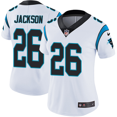 Carolina Panthers #26 Donte Jackson White Women's Stitched Vapor Untouchable Limited Jersey Womens cheap jerseys for sale - CheapJerseys.Shop