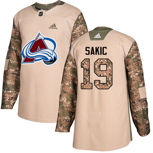 Colorado Avalanche #19 Joe Sakic Camo Authentic 2017 Veterans Day Stitched Youth Jersey Youth cheap jerseys for sale - CheapJerseys.Shop