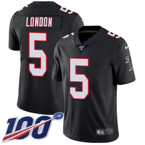 Falcons #5 Drake London Black Alternate Stitched Youth 100th Season Vapor Untouchable Limited Jersey cheap jerseys for sale - CheapJerseys.Shop