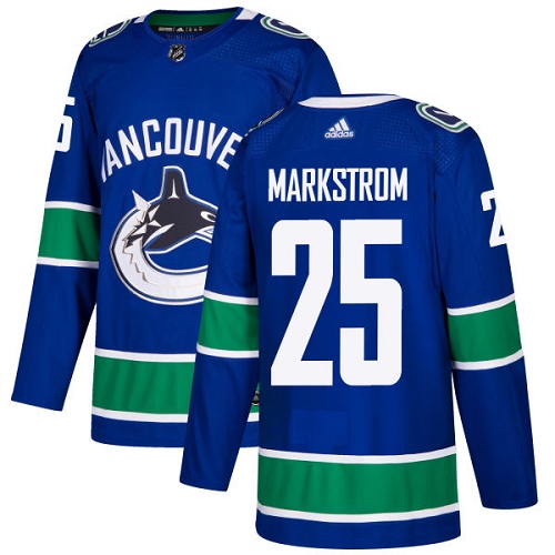 Vancouver Canucks #25 Jacob Markstrom Blue Home Authentic Youth Stitched Jersey Youth cheap jerseys for sale - CheapJerseys.Shop