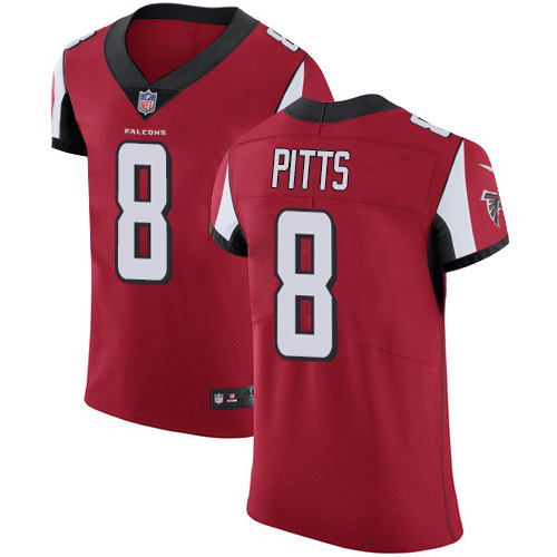 Falcons #8 Kyle Pitts Red Team Color Men's Stitched Vapor Untouchable Elite Jersey cheap jerseys for sale - CheapJerseys.Shop