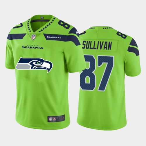 Seattle Seattle Seahawks #87 Stephen Sullivan Green Men's Big Team Logo Vapor Limited Jersey Men's cheap jerseys for sale - CheapJerseys.Shop