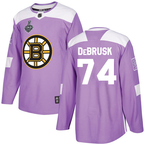 Boston Bruins #74 Jake DeBrusk Purple Authentic Fights Cancer Stanley Cup Final Bound Stitched Jersey Men's cheap jerseys for sale - CheapJerseys.Shop