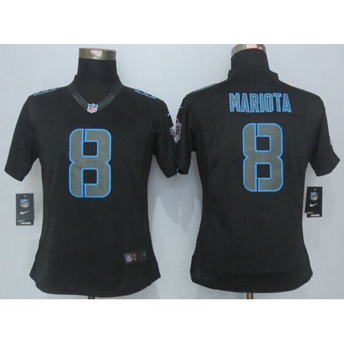 Tennessee Titans #8 Marcus Mariota Black Impact Women's Stitched Limited Jersey Womens cheap jerseys for sale - CheapJerseys.Shop