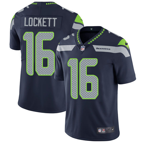 Seahawks #16 Tyler Lockett Steel Blue Team Color Youth Stitched Vapor Untouchable Limited Jersey cheap jerseys for sale - CheapJerseys.Shop