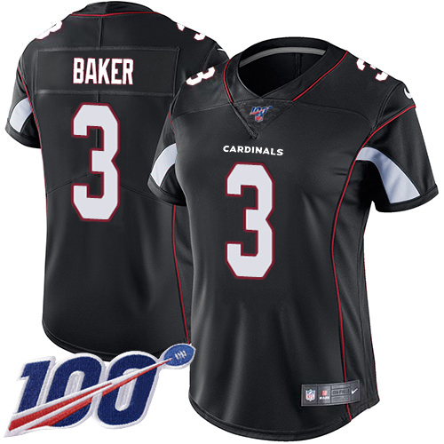 Cardinals #3 Budda Baker Black Alternate Women's Stitched 100th Season Vapor Untouchable Limited Jersey cheap jerseys for sale - CheapJerseys.Shop