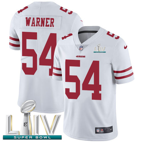 49ers #54 Fred Warner White Super Bowl LIV 2020 Men's Stitched Vapor Untouchable Limited Jersey cheap jerseys for sale - CheapJerseys.Shop