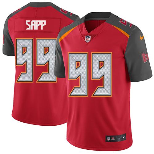 Tampa Bay Buccaneers #99 Warren Sapp Red Team Color Men's Stitched Vapor Untouchable Limited Jersey Men's cheap jerseys for sale - CheapJerseys.Shop