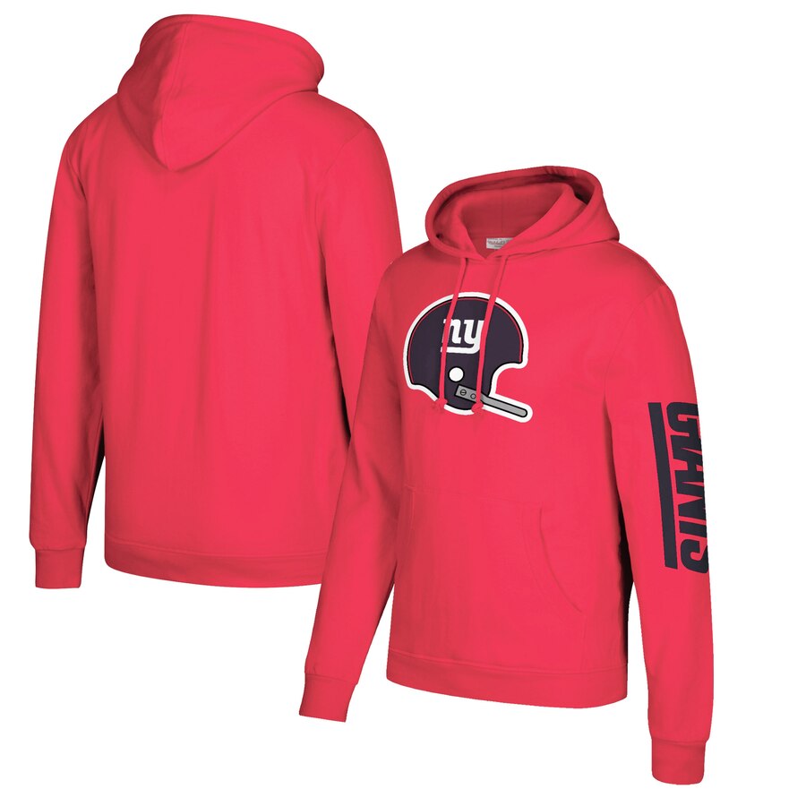 New York Giants Mitchell & Ness Classic Team Pullover Hoodie Red cheap jerseys for sale - CheapJerseys.Shop