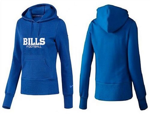 Women's Buffalo Bills Authentic Logo Pullover Hoodie Blue cheap jerseys for sale - CheapJerseys.Shop