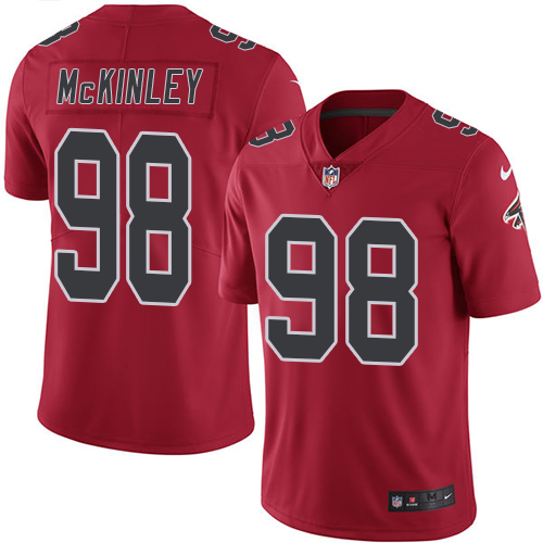 Atlanta Falcons #98 Takkarist McKinley Red Youth Stitched Limited Rush Jersey Youth cheap jerseys for sale - CheapJerseys.Shop