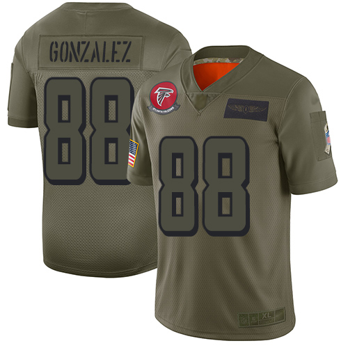 Atlanta Falcons #88 Tony Gonzalez Camo Men's Stitched Limited 2019 Salute To Service Jersey Men's cheap jerseys for sale - CheapJerseys.Shop