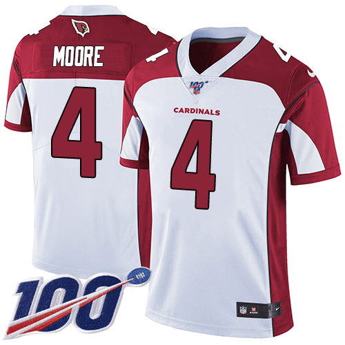 Cardinals #4 Rondale Moore White Youth Stitched 100th Season Vapor Untouchable Limited Jersey cheap jerseys for sale - CheapJerseys.Shop