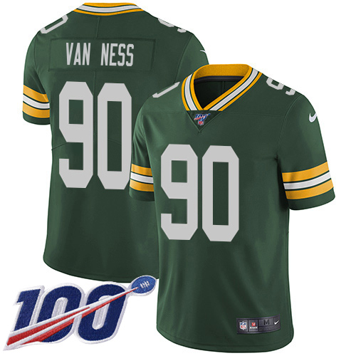 Packers #90 Lukas Van Ness Green Team Color Youth Stitched 100th Season Vapor Untouchable Limited Jersey cheap jerseys for sale - CheapJerseys.Shop