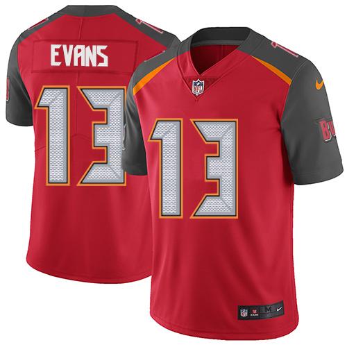 Buccaneers #13 Mike Evans Red Team Color Youth Stitched Vapor Untouchable Limited Jersey cheap jerseys for sale - CheapJerseys.Shop