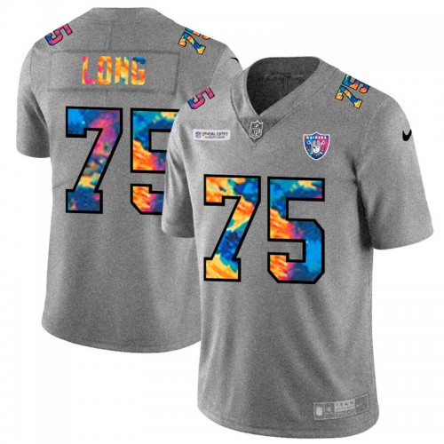 Las Vegas Las Vegas Raiders #75 Howie Long Men's Multi-Color 2020 Crucial Catch Jersey Greyheather Men's cheap jerseys for sale - CheapJerseys.Shop