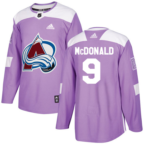 Colorado Avalanche #9 Lanny McDonald Purple Authentic Fights Cancer Stitched Youth Jersey Youth cheap jerseys for sale - CheapJerseys.Shop