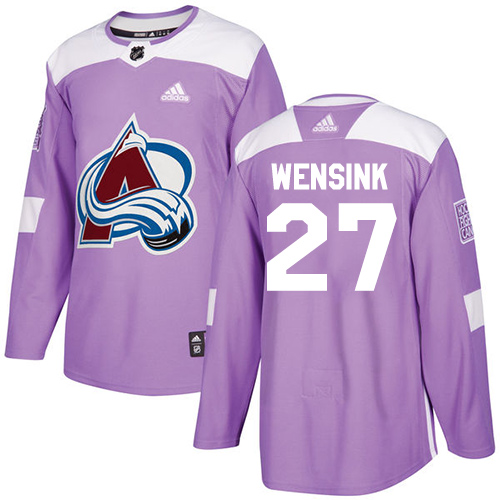 Colorado Avalanche #27 John Wensink Purple Authentic Fights Cancer Stitched Jersey Men's cheap jerseys for sale - CheapJerseys.Shop