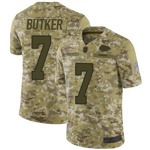Chiefs #7 Harrison Butker Camo Men's Stitched Limited 2018 Salute To Service Jersey cheap jerseys for sale - CheapJerseys.Shop