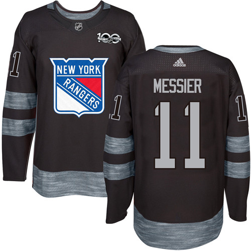 New York Rangers #11 Mark Messier Black 1917-2017 100th Anniversary Stitched Jersey Men's cheap jerseys for sale - CheapJerseys.Shop