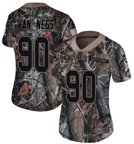 Packers #90 Lukas Van Ness Camo Women's Stitched Limited Rush Realtree Jersey cheap jerseys for sale - CheapJerseys.Shop