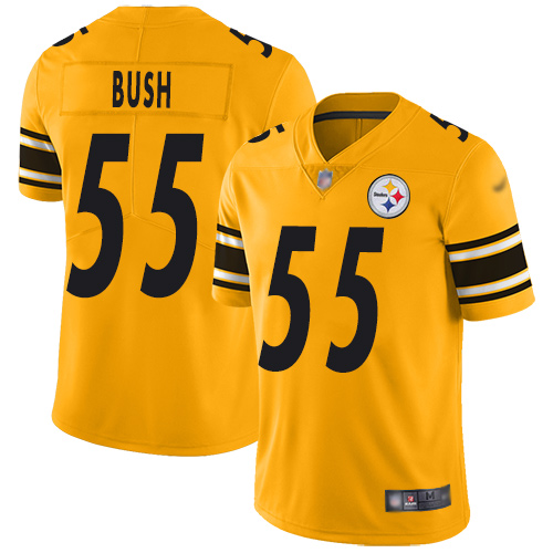 Pittsburgh Steelers #55 Devin Bush Gold Men's Stitched Limited Inverted Legend Jersey Men's cheap jerseys for sale - CheapJerseys.Shop