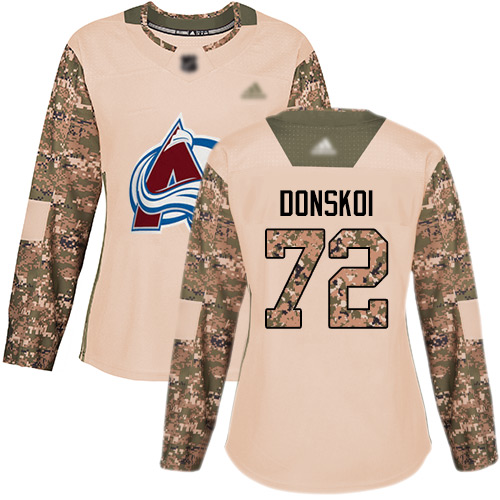 Colorado Avalanche #72 Joonas Donskoi Camo Authentic 2017 Veterans Day Women's Stitched Jersey Womens cheap jerseys for sale - CheapJerseys.Shop