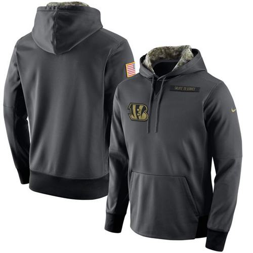 Men's Cincinnati Bengals Anthracite Salute To Service Player Performance Hoodie cheap jerseys for sale - CheapJerseys.Shop
