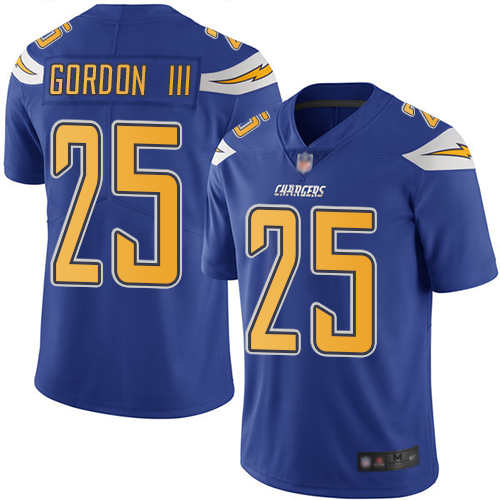 Los Angeles Chargers #25 Melvin Gordon III Electric Blue Youth Stitched Limited Rush Jersey Youth cheap jerseys for sale - CheapJerseys.Shop