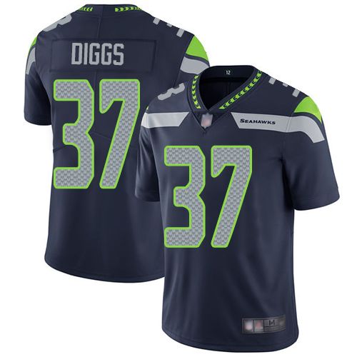 Seattle Seahawks #37 Quandre Diggs Steel Blue Team Color Men's Stitched Vapor Untouchable Limited Jersey Men's cheap jerseys for sale - CheapJerseys.Shop