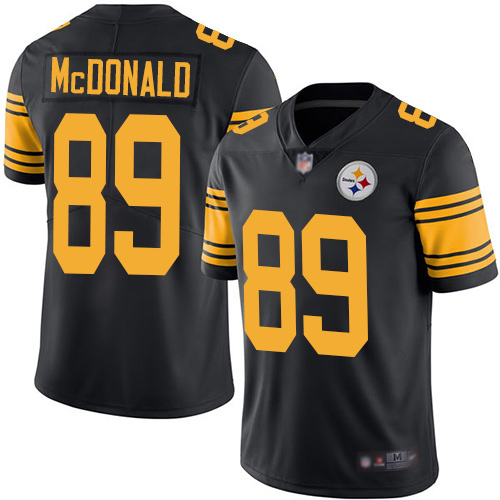 Pittsburgh Steelers #89 Vance McDonald Black Men's Stitched Limited Rush Jersey Men's cheap jerseys for sale - CheapJerseys.Shop